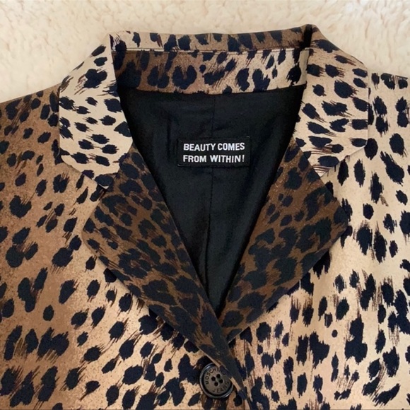 MOSCHINO LEOPARD PRINT JACKET - Picture 2 of 6